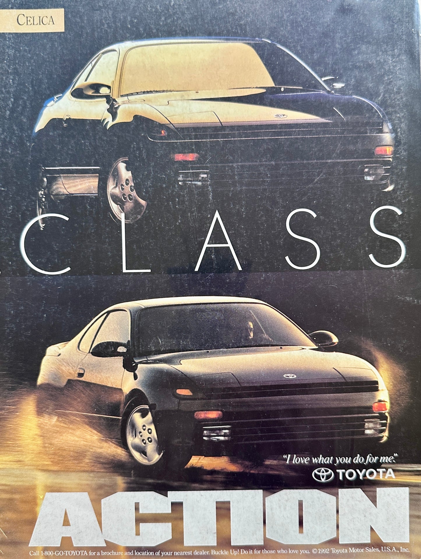 1992 Toyota Celica - Class Action - Vintage Ad