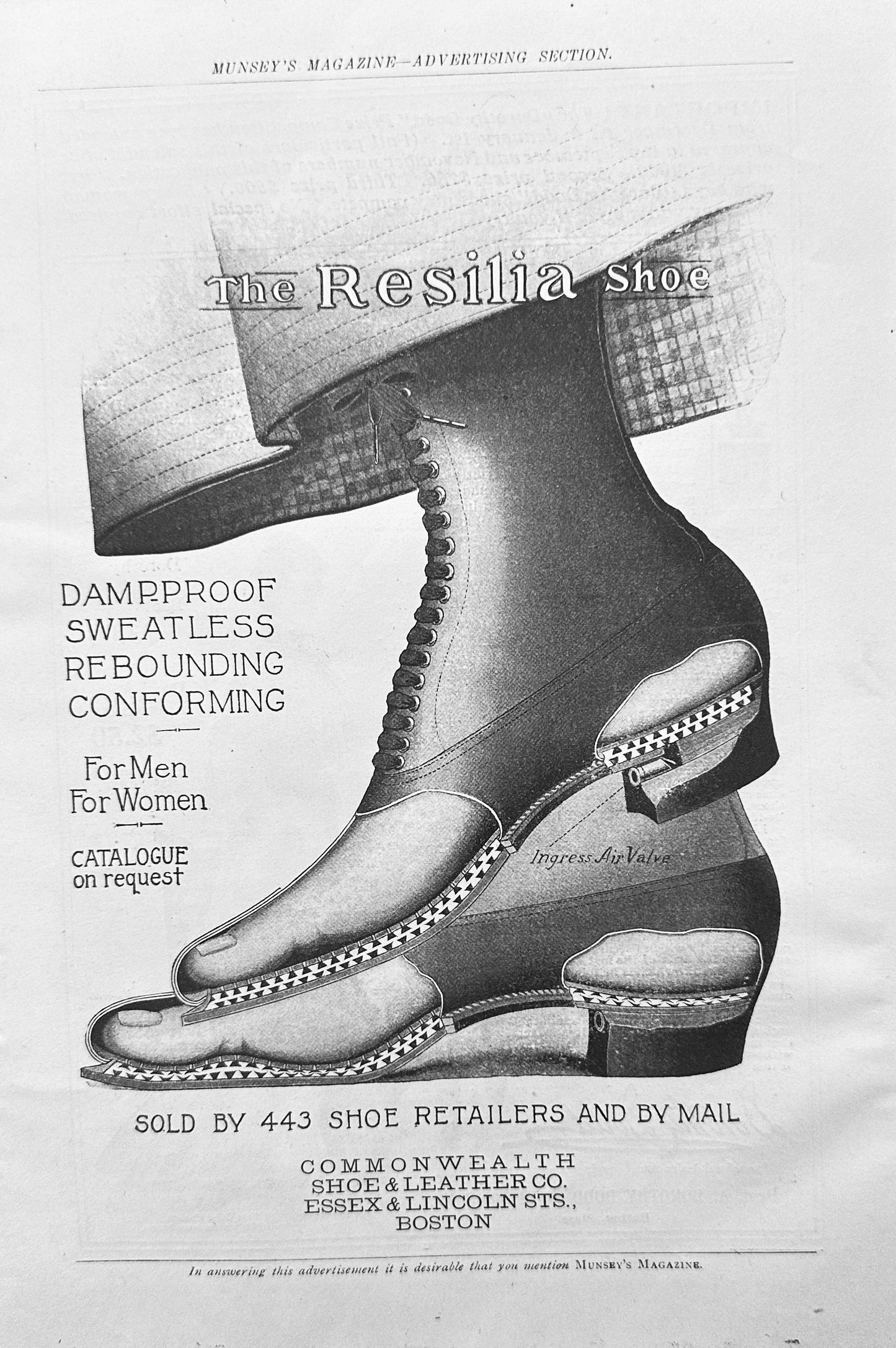 1902 Dorothy Dodd Shoe Company & The Resilia Shoe Vintage Advertisements