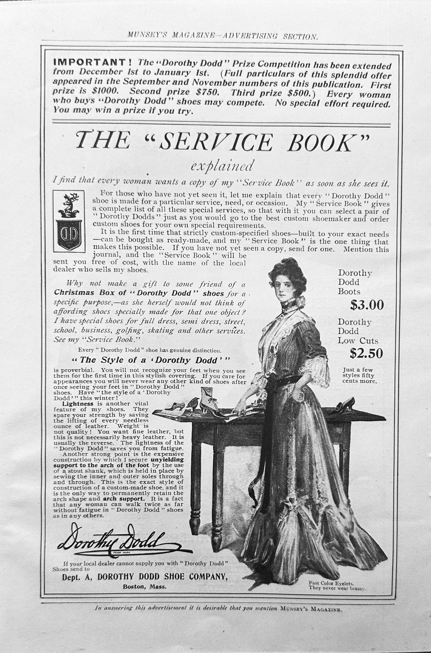 1902 Dorothy Dodd Shoe Company & The Resilia Shoe Vintage Advertisements