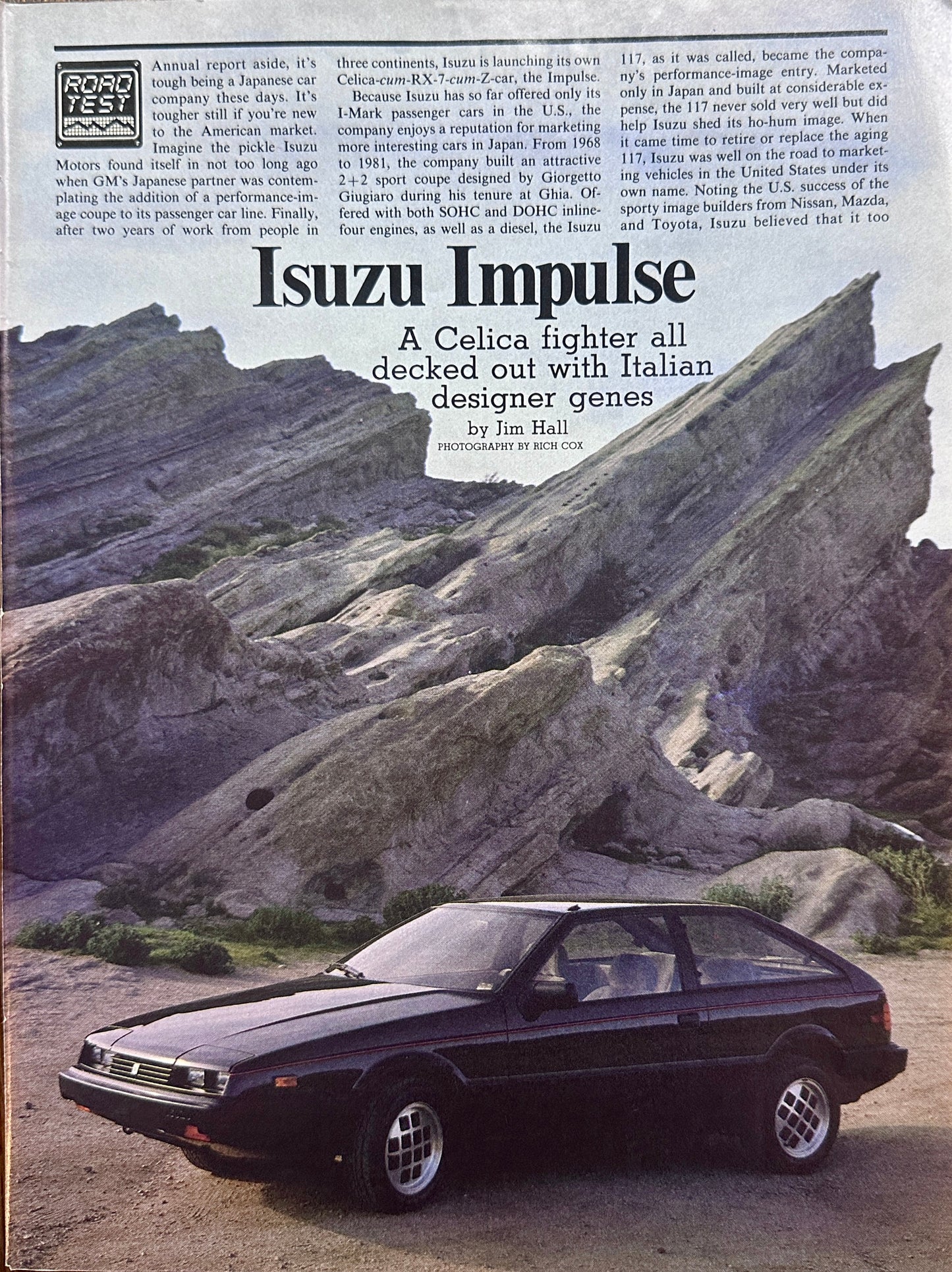 1983 Isuzu Impulse Road Test Article + Pictures