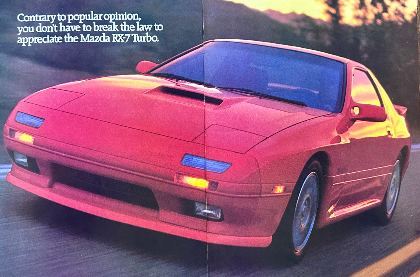 1989 Mazda RX-7 Turbo - Centerfold Vintage Ad