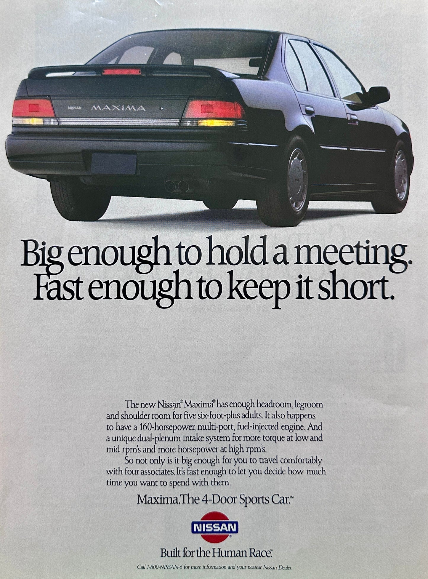 1990 Nissan Maxima - Big & Fast Single Page Version