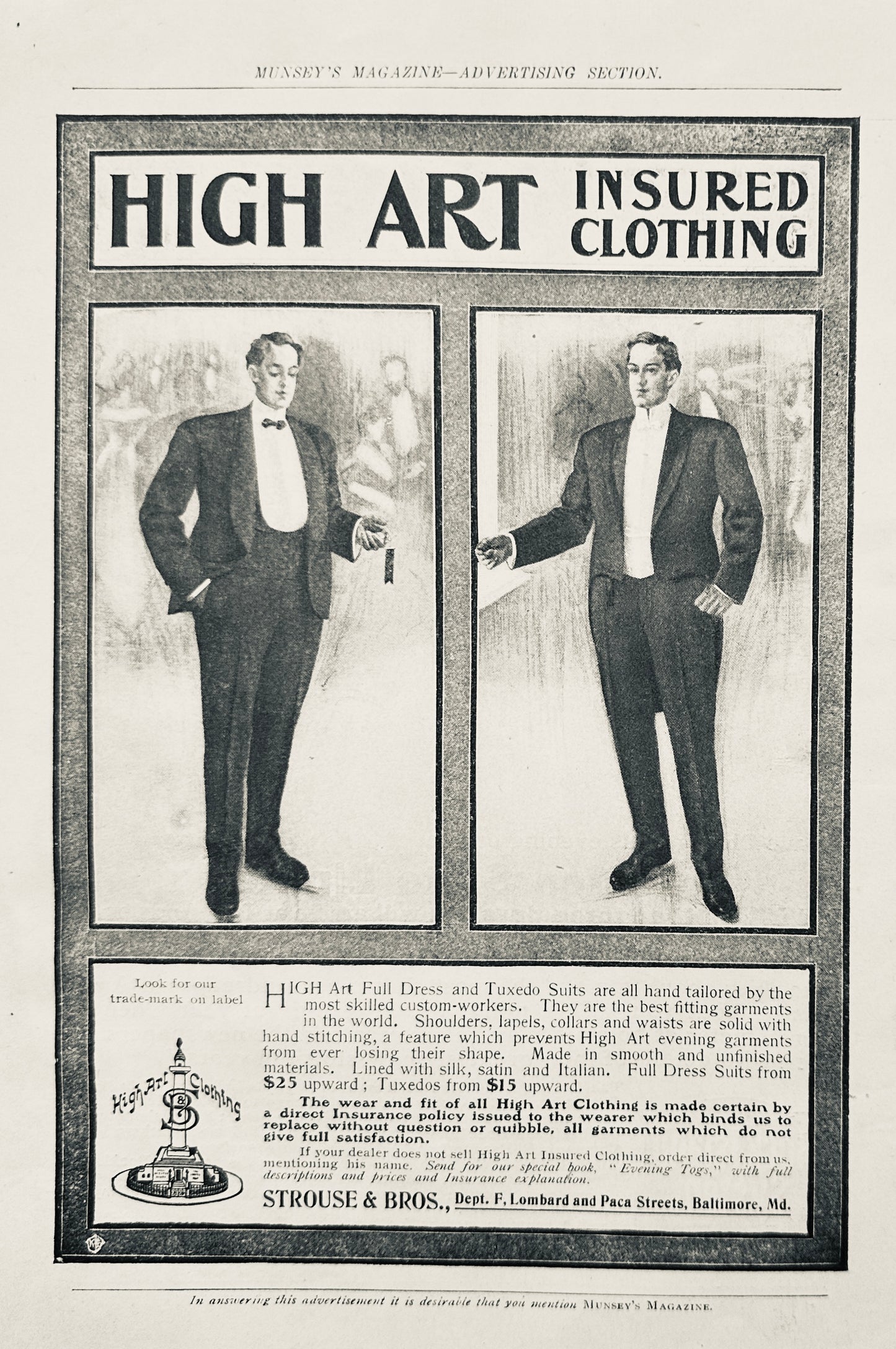 1902 Golden State Ltd Rock Island System - And Men's High Art Clothing Ads