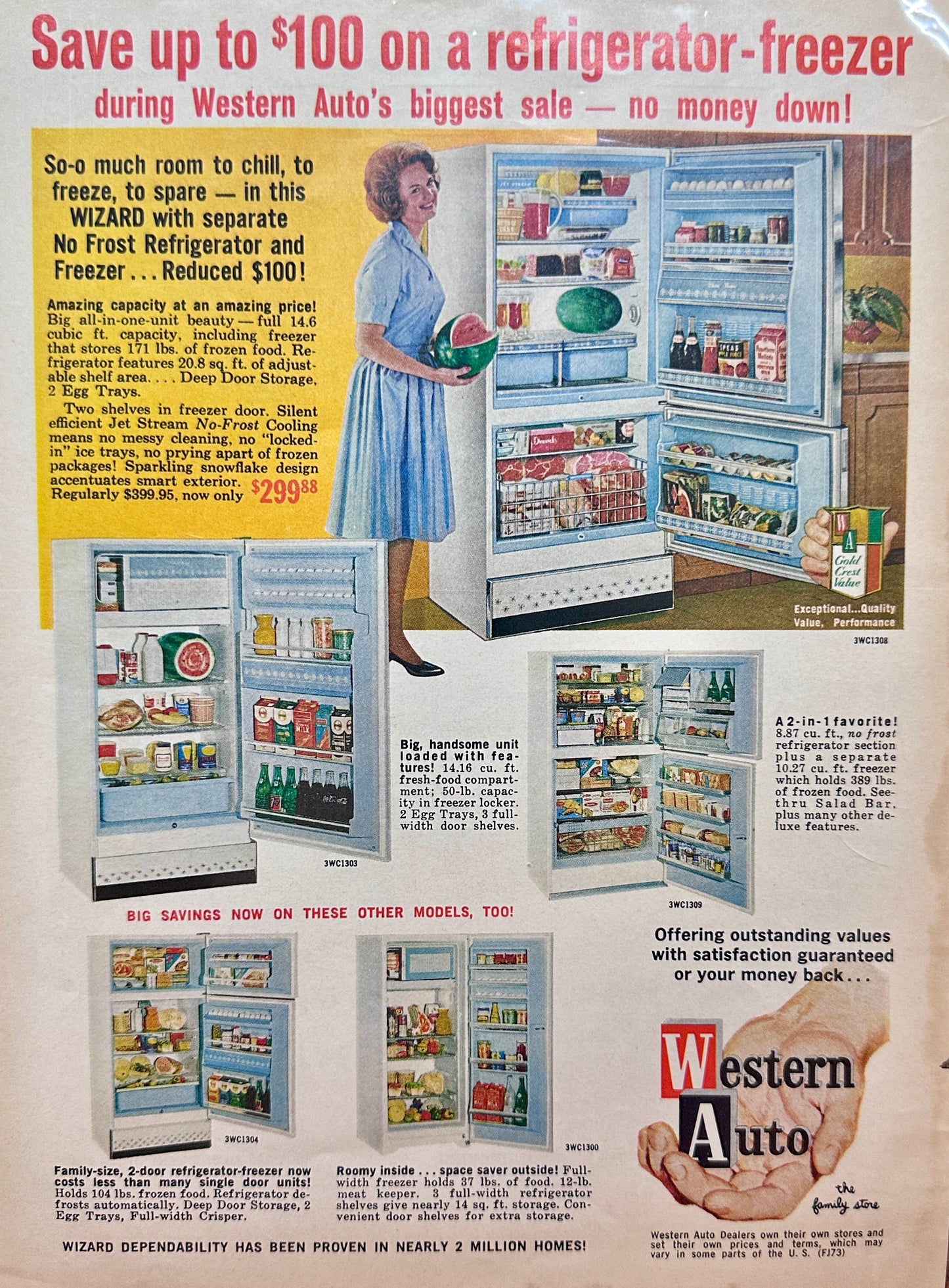 1963 Western Auto - More than Just an Auto Parts Store - Vintage Ad