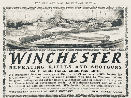 1902 Original Winchester Repeating Rifle & Shotgun Ad