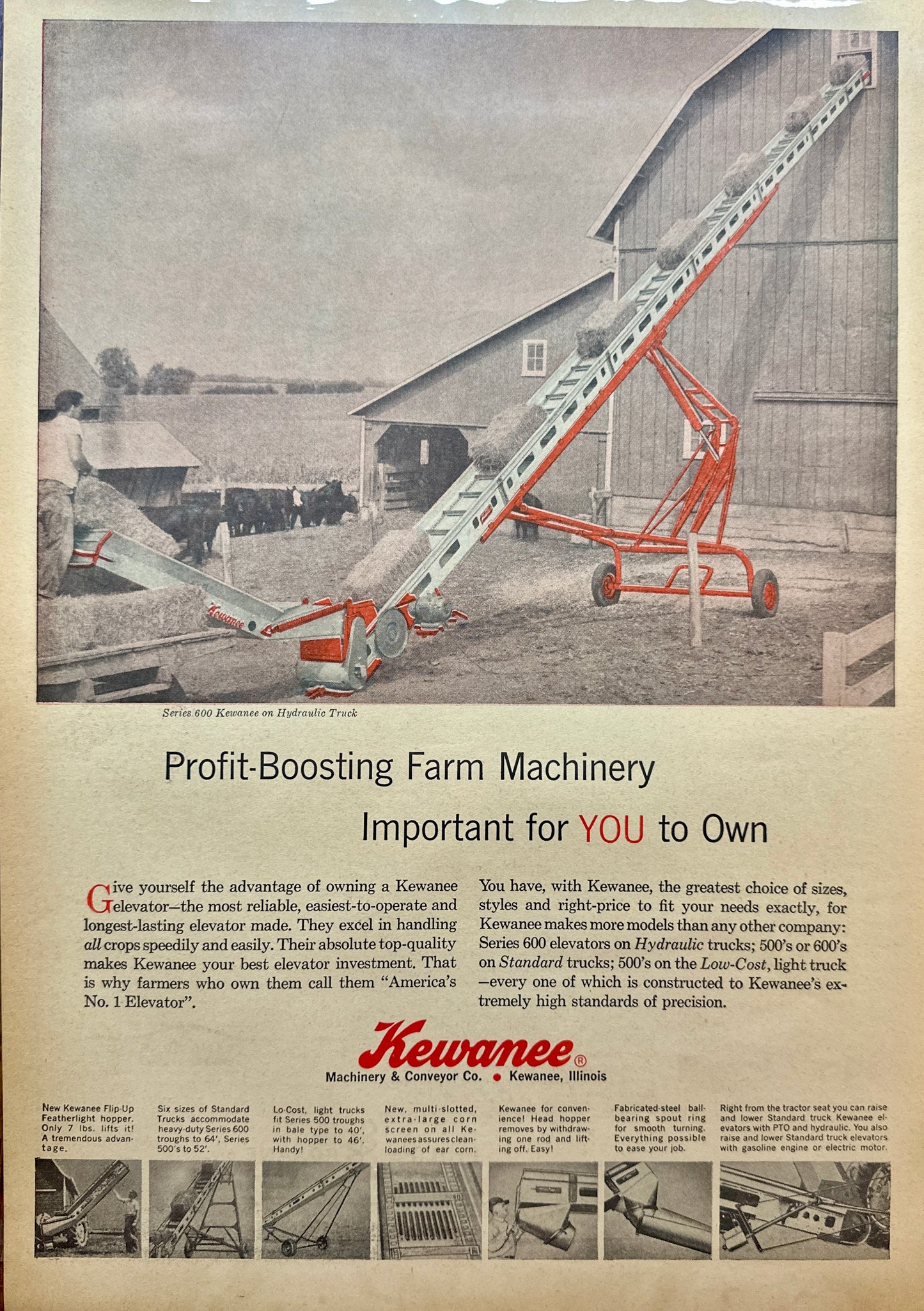 1963 Kewanee Machinery & Conveyor - Kewanee, Illinois Vintage Ad