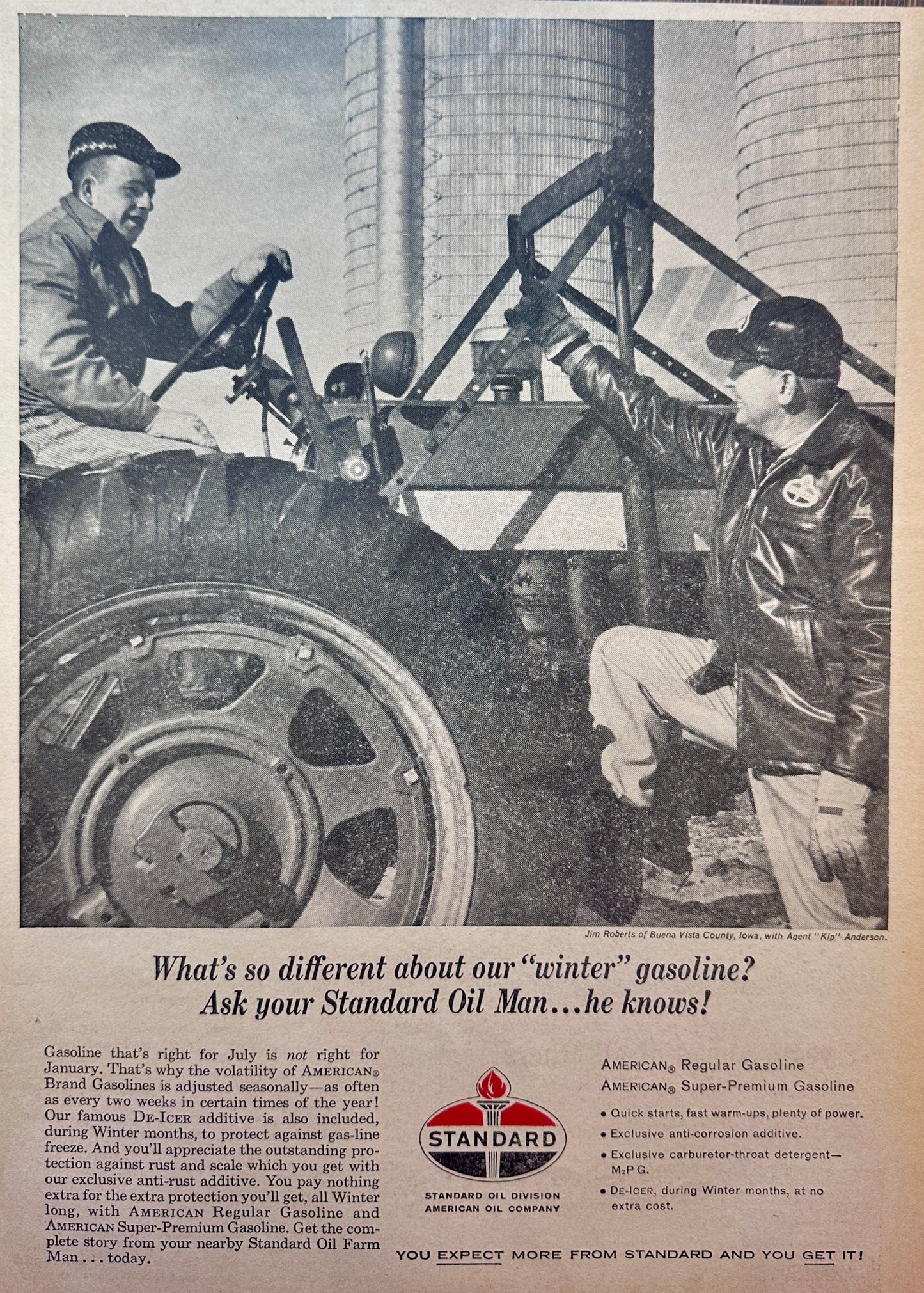 1962 Standard Oil - Winter Gasoline - Rural Farm Deliveries - Vintage Ad