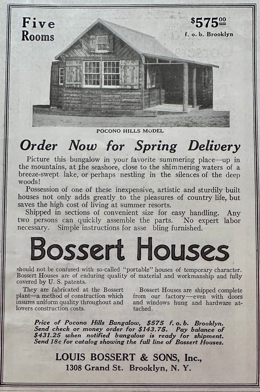 1919 Bossert Houses - Pre-Fab House Made In Brooklyn New York #447