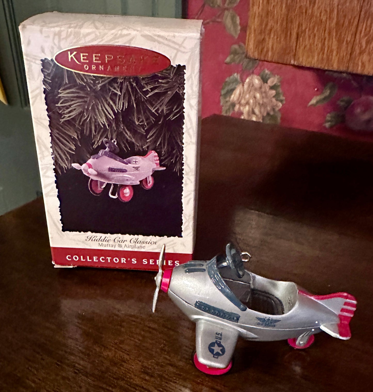 1996 Hallmark Keepsake Ornament Murray Pursuit Airplane Kiddie Car Classics