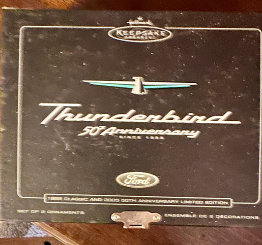 2005 Hallmark Keepsake Boxed 50th Anniversary Thunderbird 2 Die Cast Ornaments