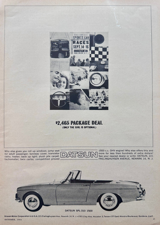 1964 Datsun SPL-310 1500 Vintage Ad A38