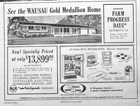 1964 Wasau Gold Medallion Home - Showcased in Farm Progress Days N942