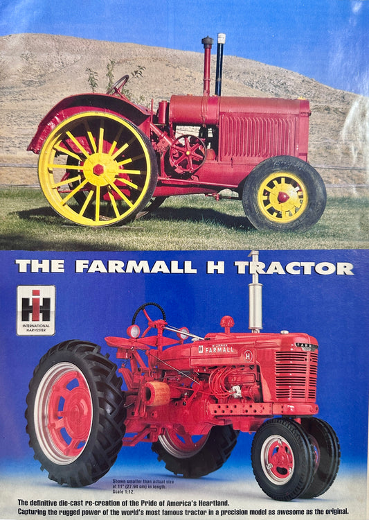 1990's Farmall Die Cast Model Prints - Advertising for Purchase N495