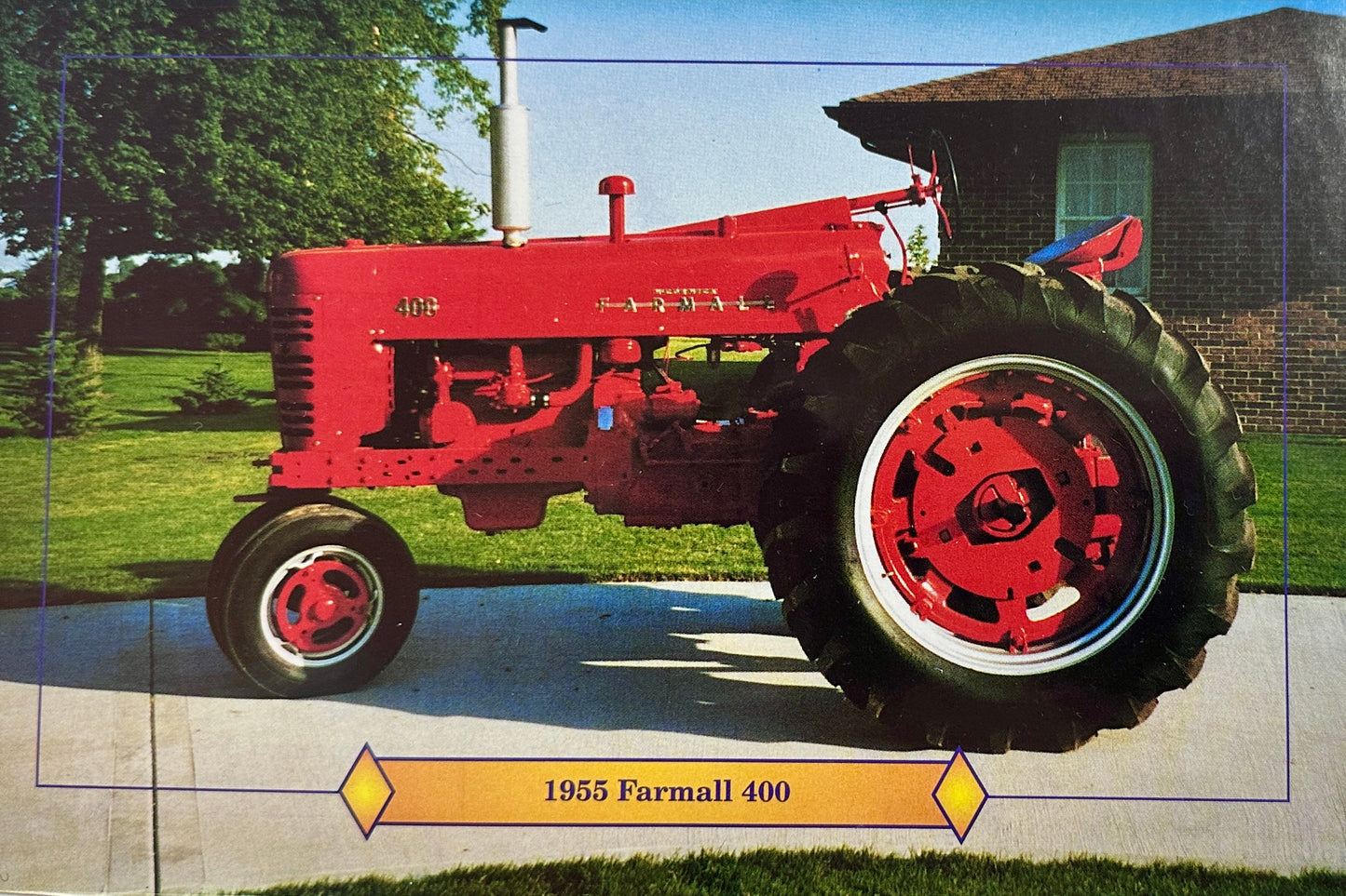 1990's Lot of 2 Farmall 400 Replica Die Cast Model Ads N496