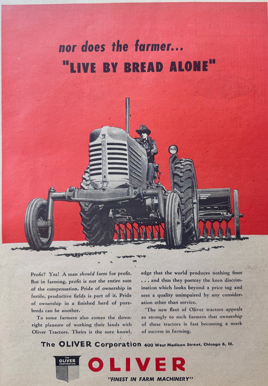 1948  General Ad for the New Line of Oliver Tractors - Pride of Ownership N745