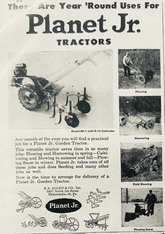 1949 Planet Jr. Tractors - Useful Year Round N789