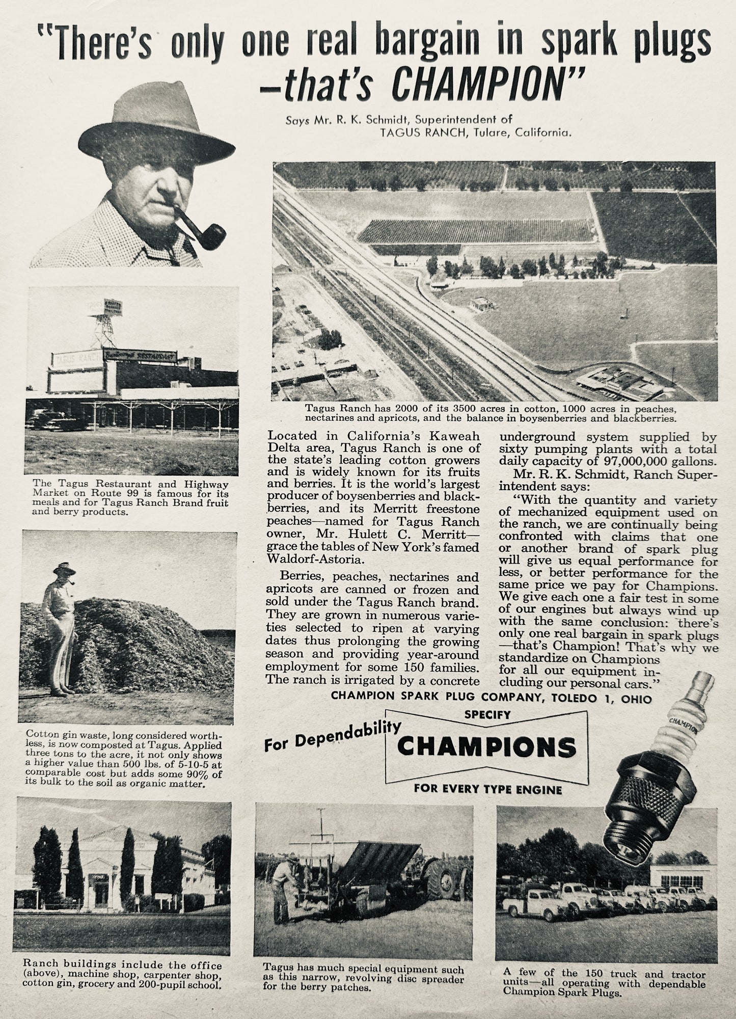 1953 There's Only One Real Bargain in Spark Plugs - That's Champion N193