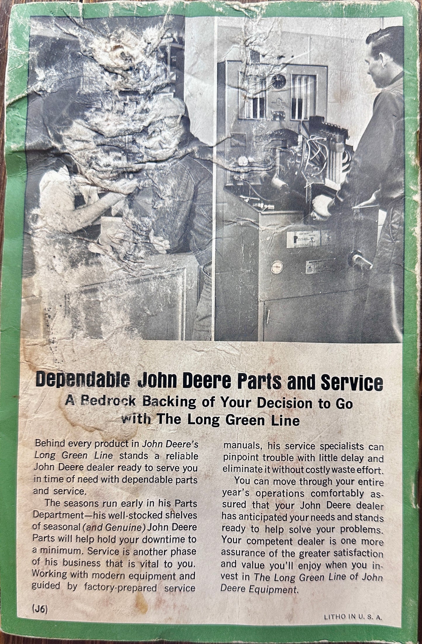 1959 John Deere RG4, RG6, RG430, & RG630 Row-Crop Cultivators Operator's Manual N548