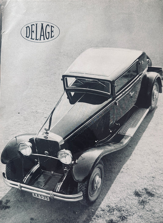 1961 Feature Salon Article - 1931 DeLage Swept Wing Sedan #A50