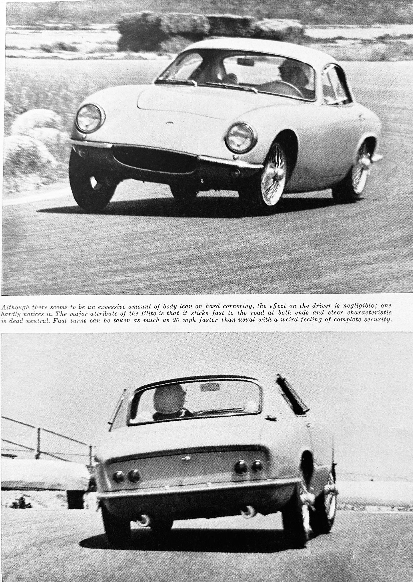 1961 Lotus Elite - Road & Track Road Test Feature Article 5 pages A205