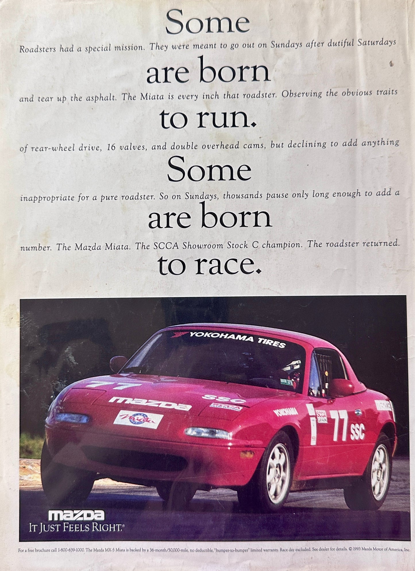 1989 Mazda Miata - Some are Born To Run - Some are Born to Race