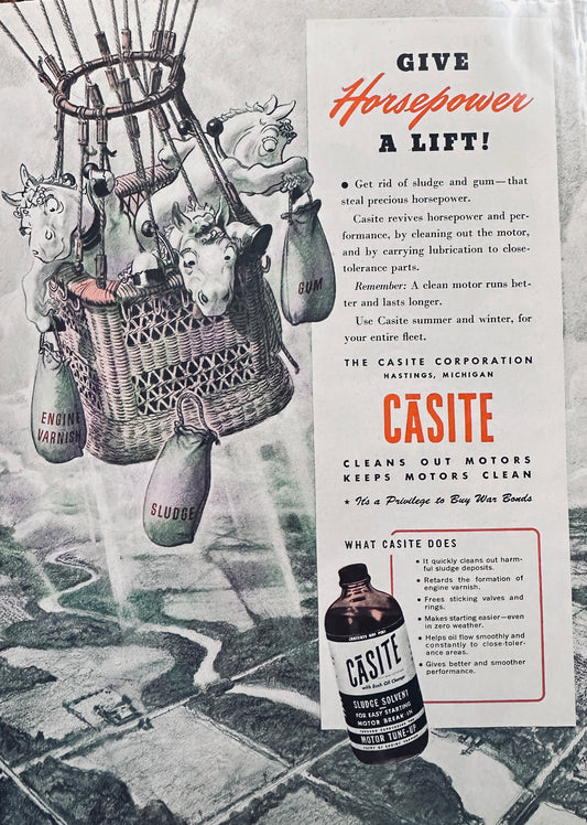 1944 Casite Sludge Solvent - Hastings MI - Vintage Ad N166