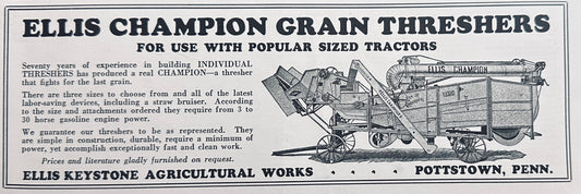 1936 Ellis Grain Thresher - Pottstown, PA N325