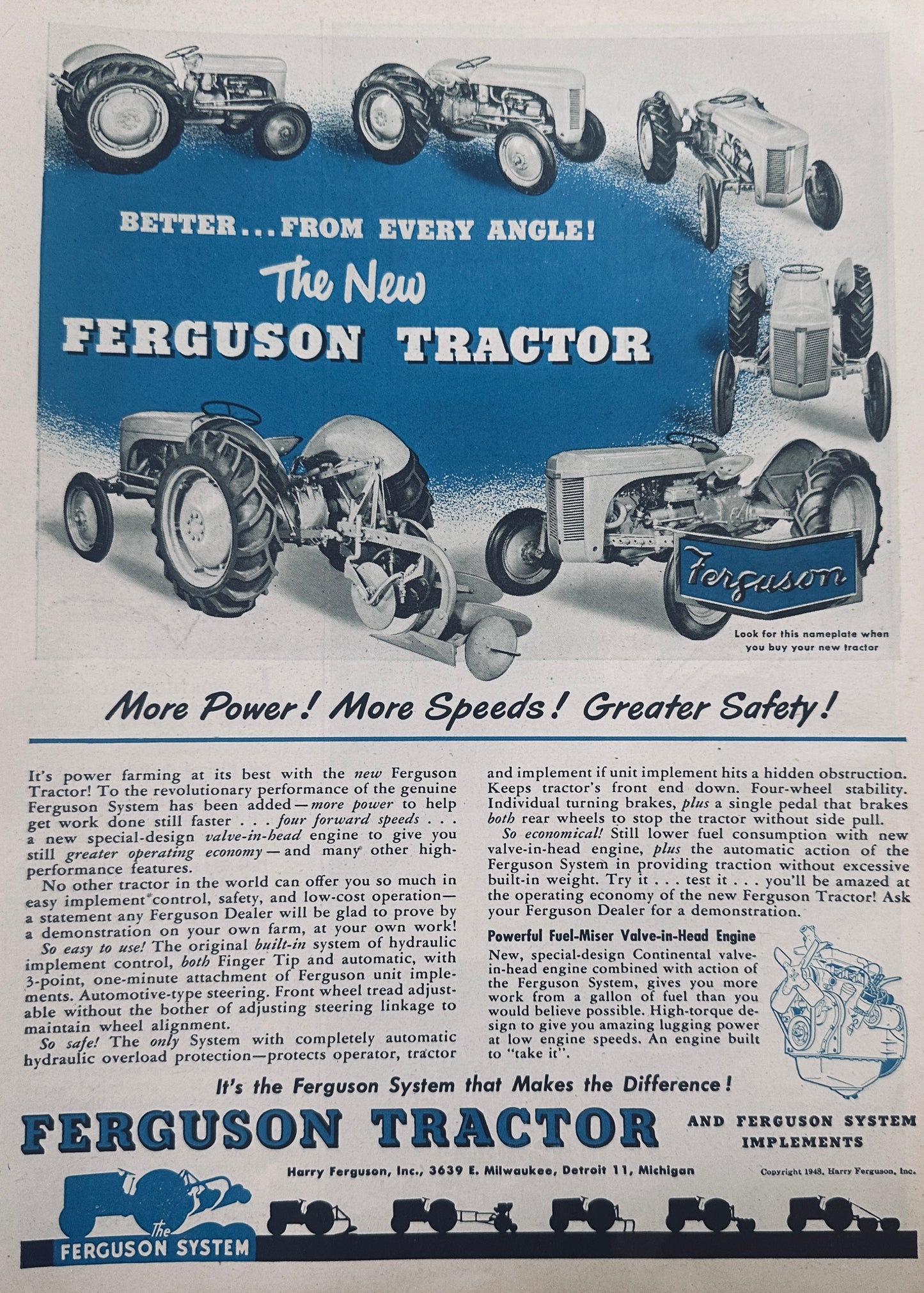 Lot of Ferguson Ford- Ferguson Ads 1944-1949 N366