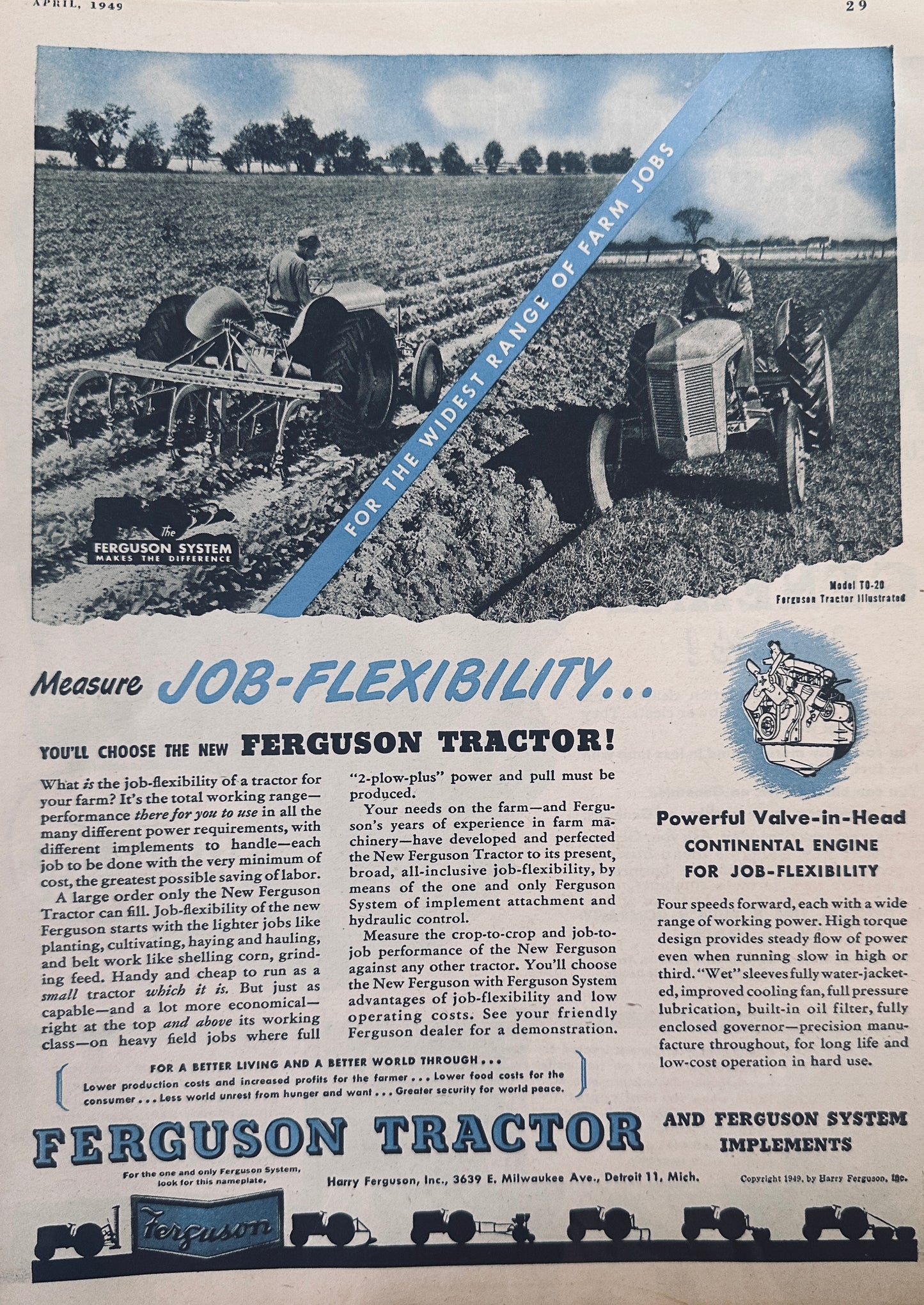 Lot of Ferguson Ford- Ferguson Ads 1944-1949 N366