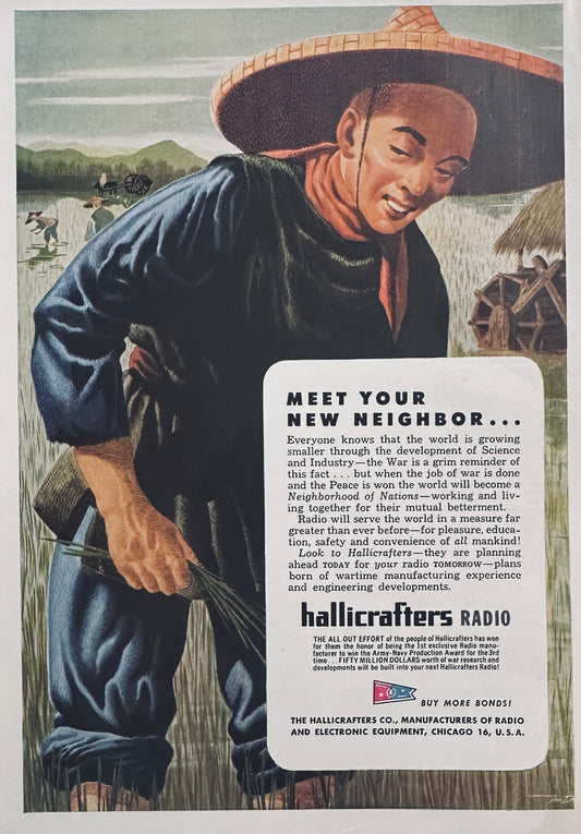 1944 - Masterpiece Ad of Yesteryear - Hallicrafters Radio N420