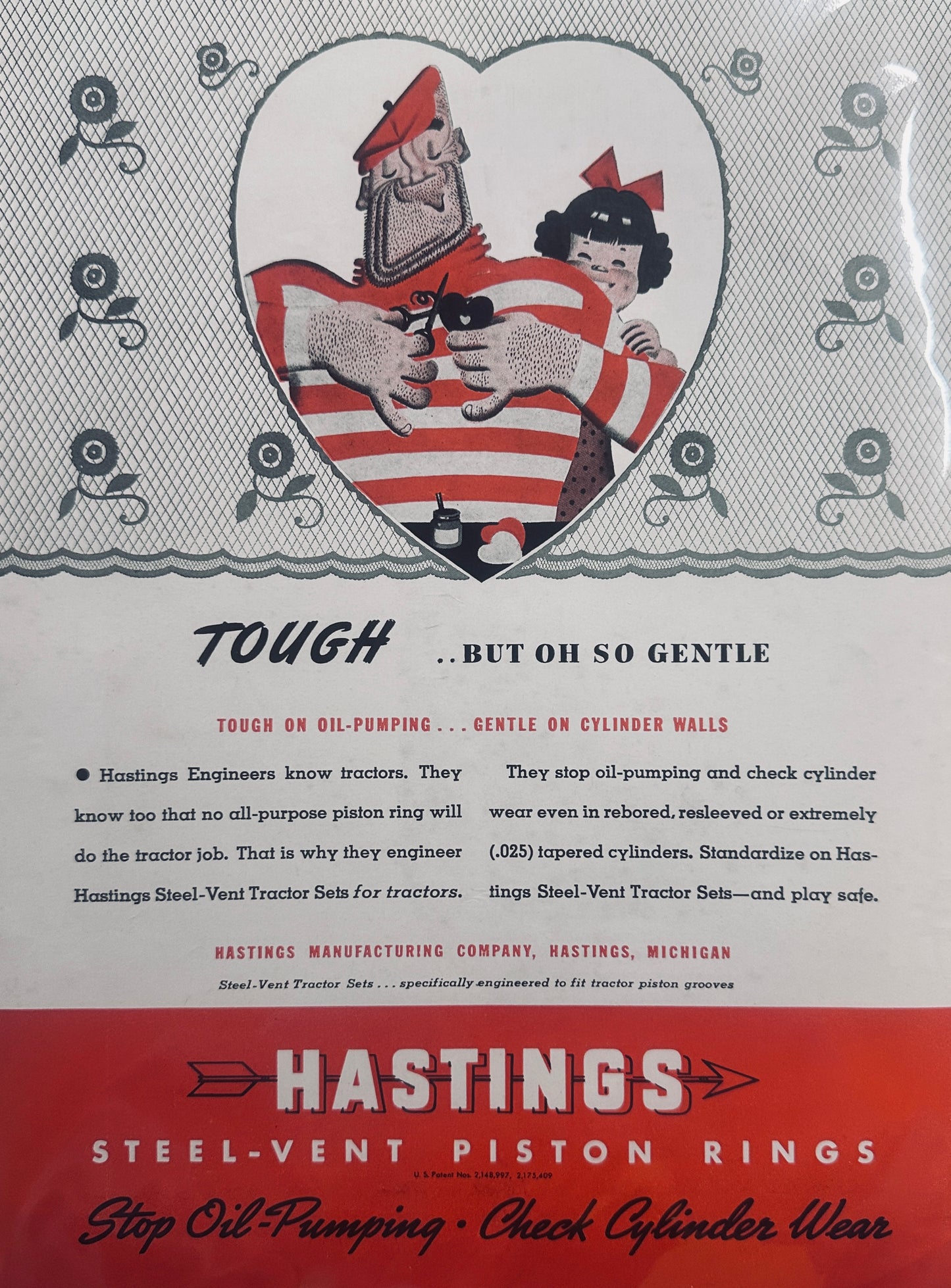 1941 Hastings Tough But Gentle Series Making Valentine's #1344