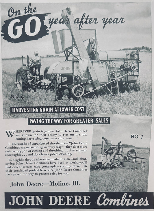 1938 John Deere Hammer Mill Vintage Ad N538