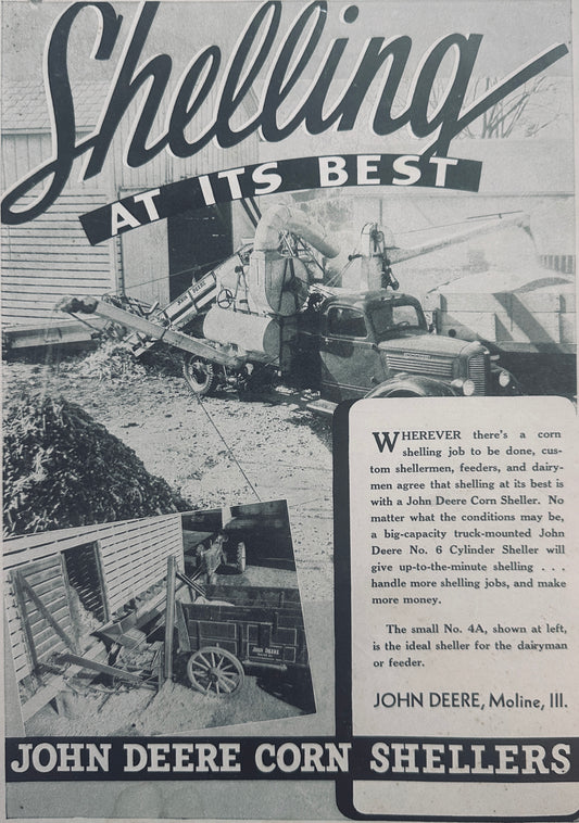 1940 John Deere Shelling at Its Best #6 & #4A Models Shown N539