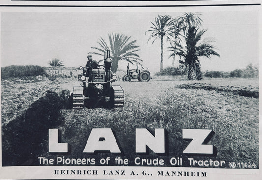 1940 5x8" Lanz Crude Oil Tractor Original Ad N574