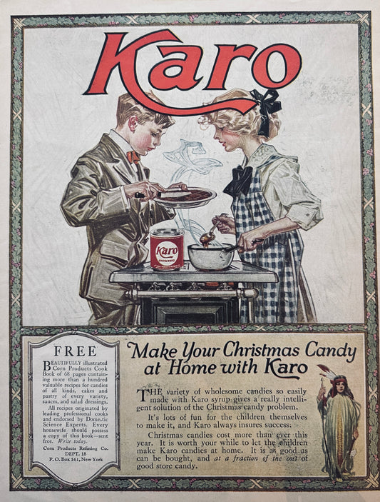 1919 Karo Syrup Homemade Candies - None Such Mince Meat #648