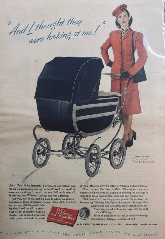 1946 - Masterpiece Ad of Yesteryear - #657 - Whitney Baby Carriages