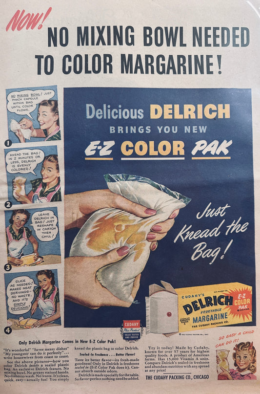 1947 - #672 - MAoY - Cudahy's Delrich Margarine with Color Pak