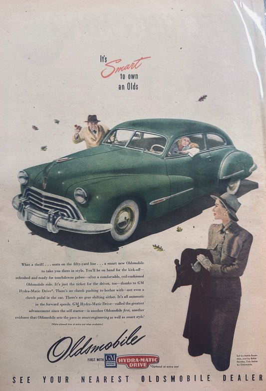 1947 - Masterpiece Ad #673 - Oldsmobile Club Sedan -  1947