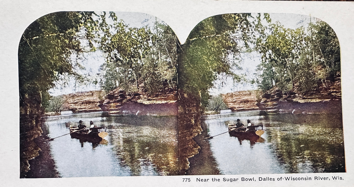 1919 Stereo Scope Cabinet Cards (lot of 4) Misc Subjects