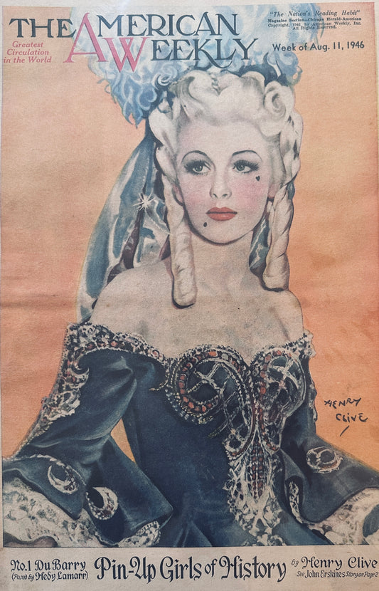 1946 Masterpiece Ad of Yesteryear - #742 - Pin-Up Girls of History