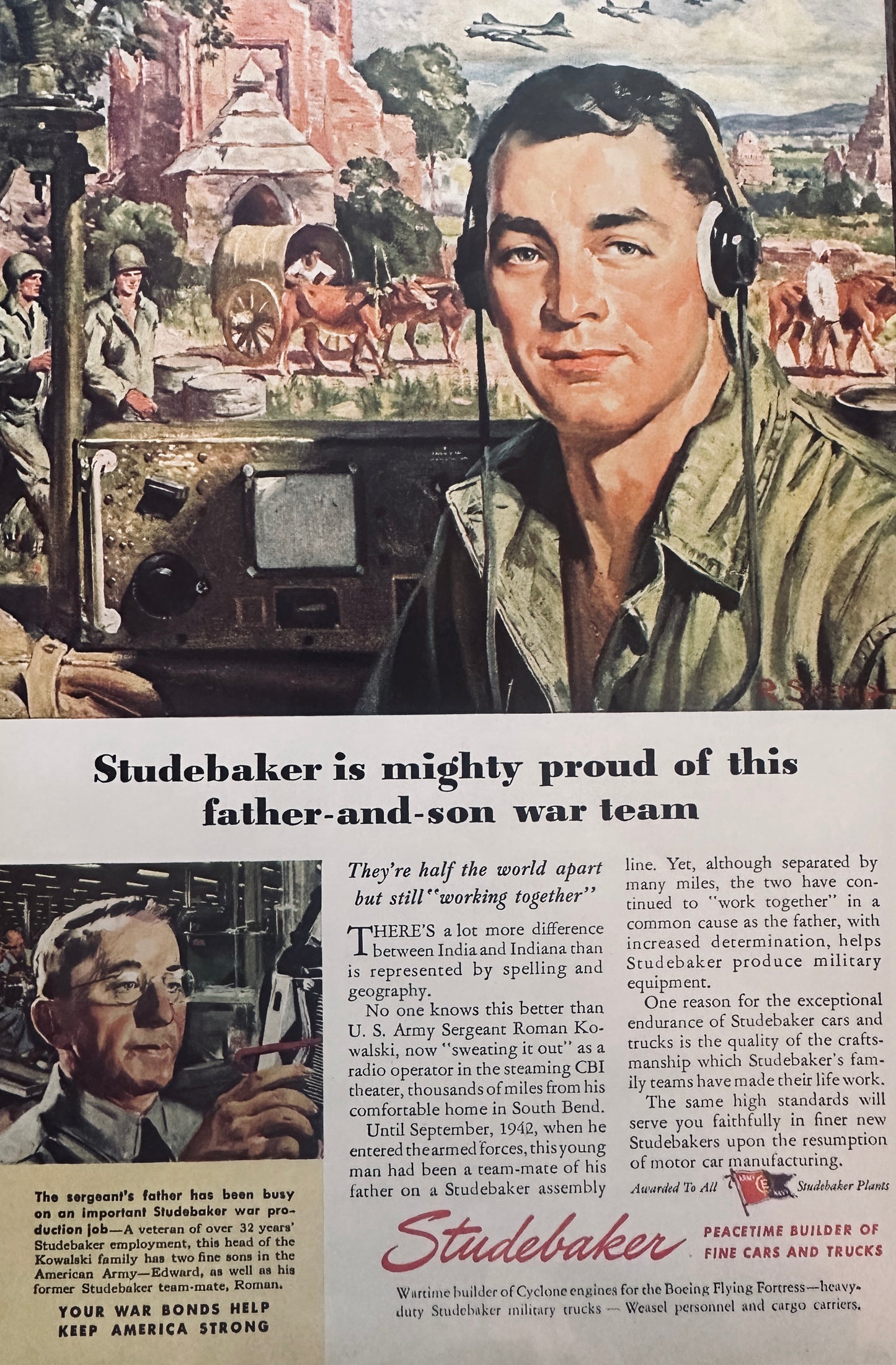 1945 Lot of (4) Studebaker Military Products - Weasel Sea/Land Vehicle A284