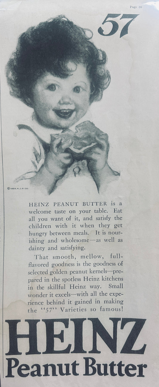 1924 Masterpiece Art of Yesteryear - Heinz Peanut Butter #757