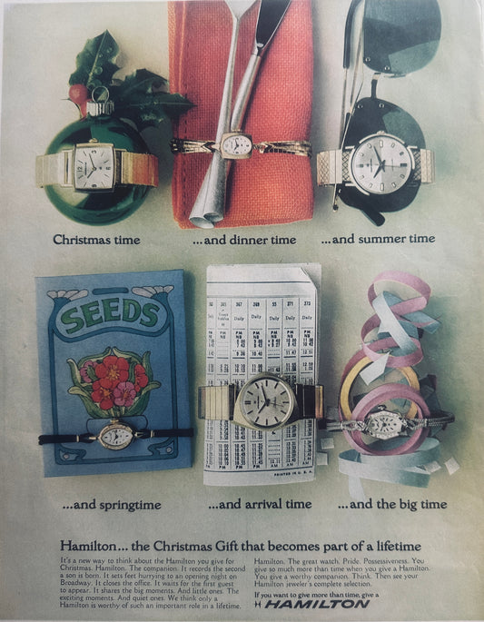 1965 Hamilton Watches - Gifts for a Lifetime #760