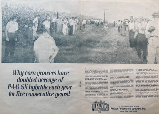 1962 Pfister Associated Growers Centerfold Ad #830