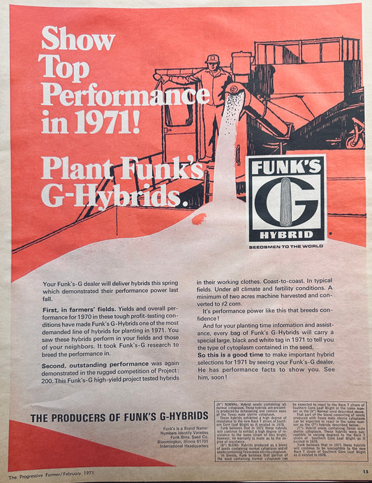 1971 Funk's G Hybrid Show Top Performance in 1971 #866