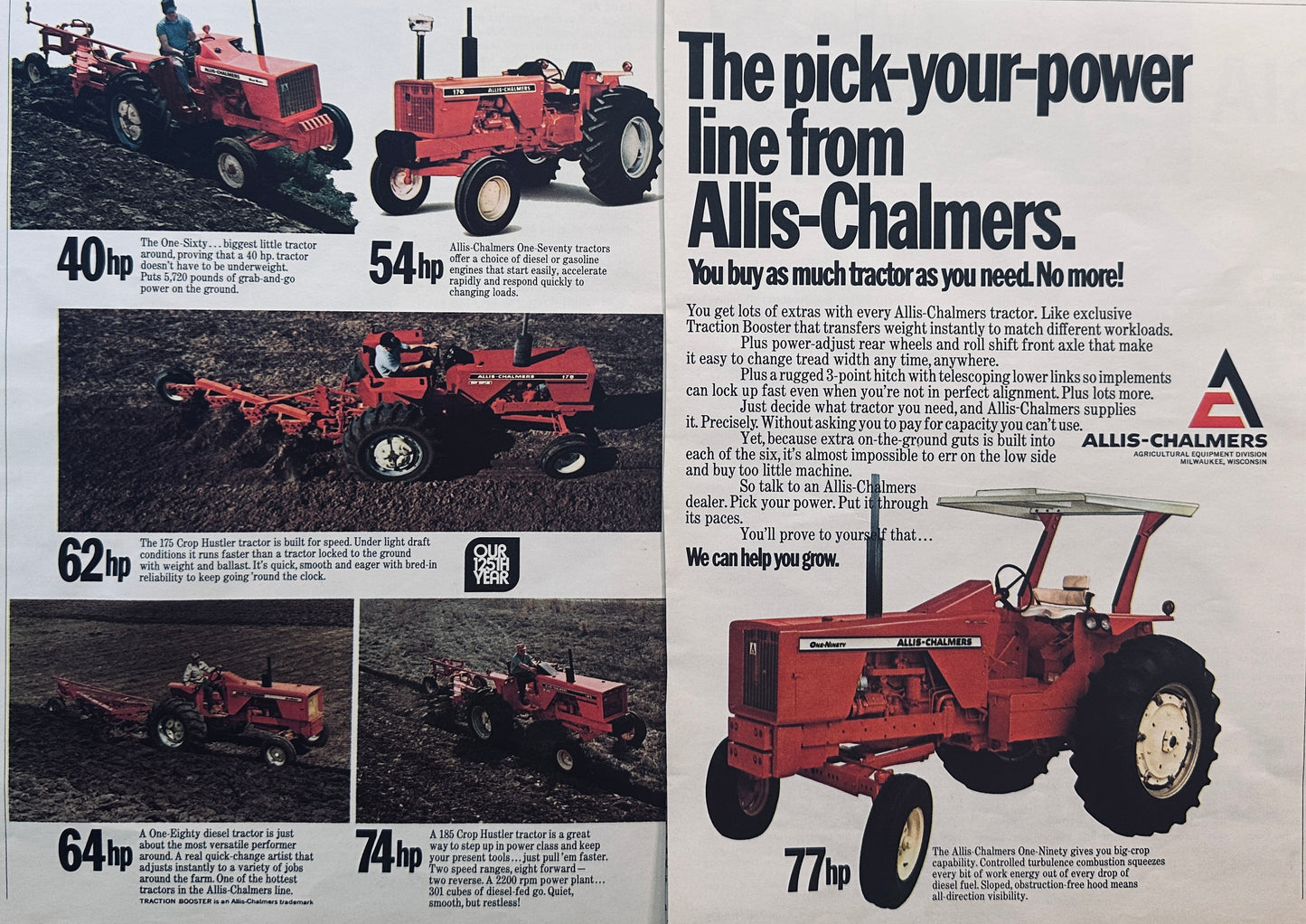 1972 2-Page Magazine Ad 6 Power Levels Shown Vintage Ad #941