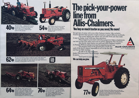 1972 2-Page Magazine Ad 6 Power Levels Shown Vintage Ad #941