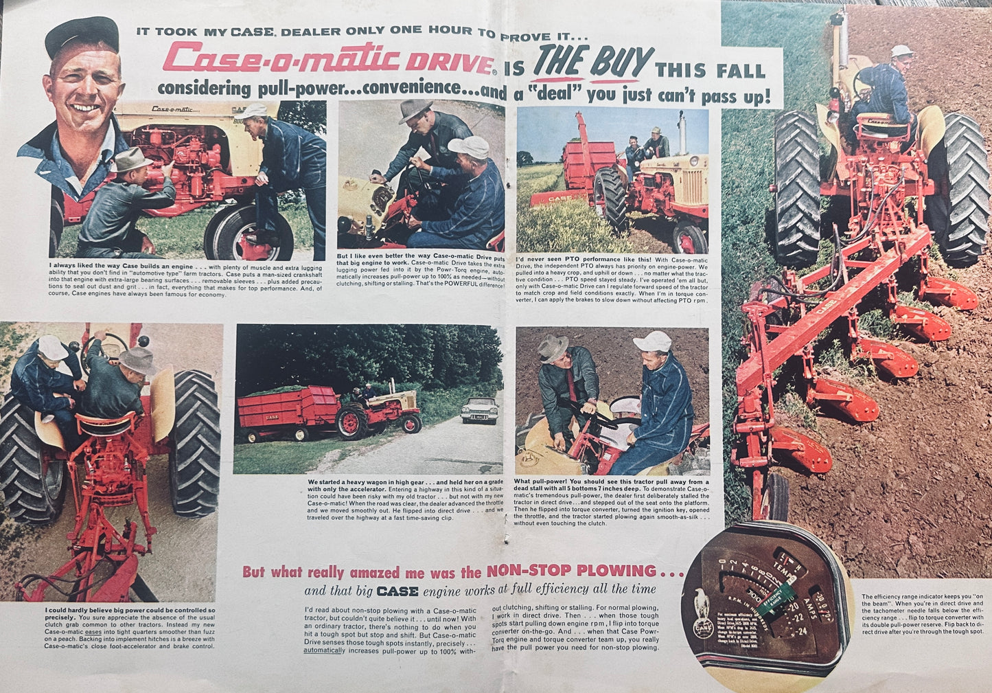 1959 Double-Sided Full Color Centerfold Ad Case - Trade Allowance - Ad #991