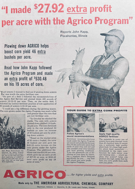 1959 Agrico Fertilizer and Funks G Hybrid Ads #1056