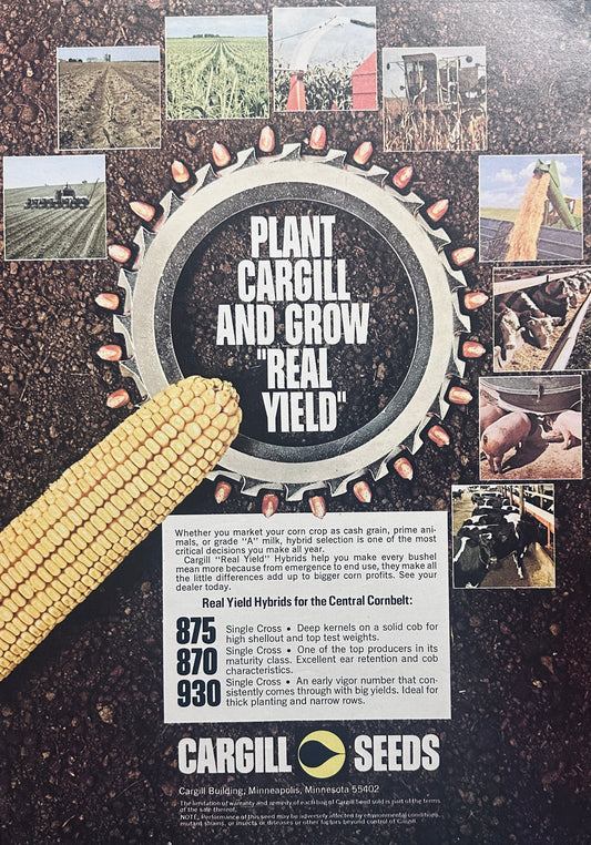 1975 Plant Cargill & Grow Real Yield 875, 870, 930 Ad #1062